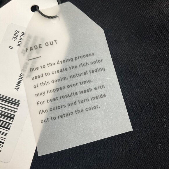 NWT Universal Standard Black Skinny Jeans Size 0 Stretch Denim Womens Classic - Picture 6 of 11